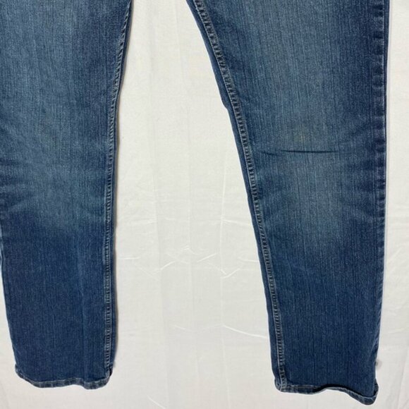 Wrangler O2 Competition Advanced Comfort Mea Dark Wash Straight Leg Jeans 31 - Picture 12 of 16